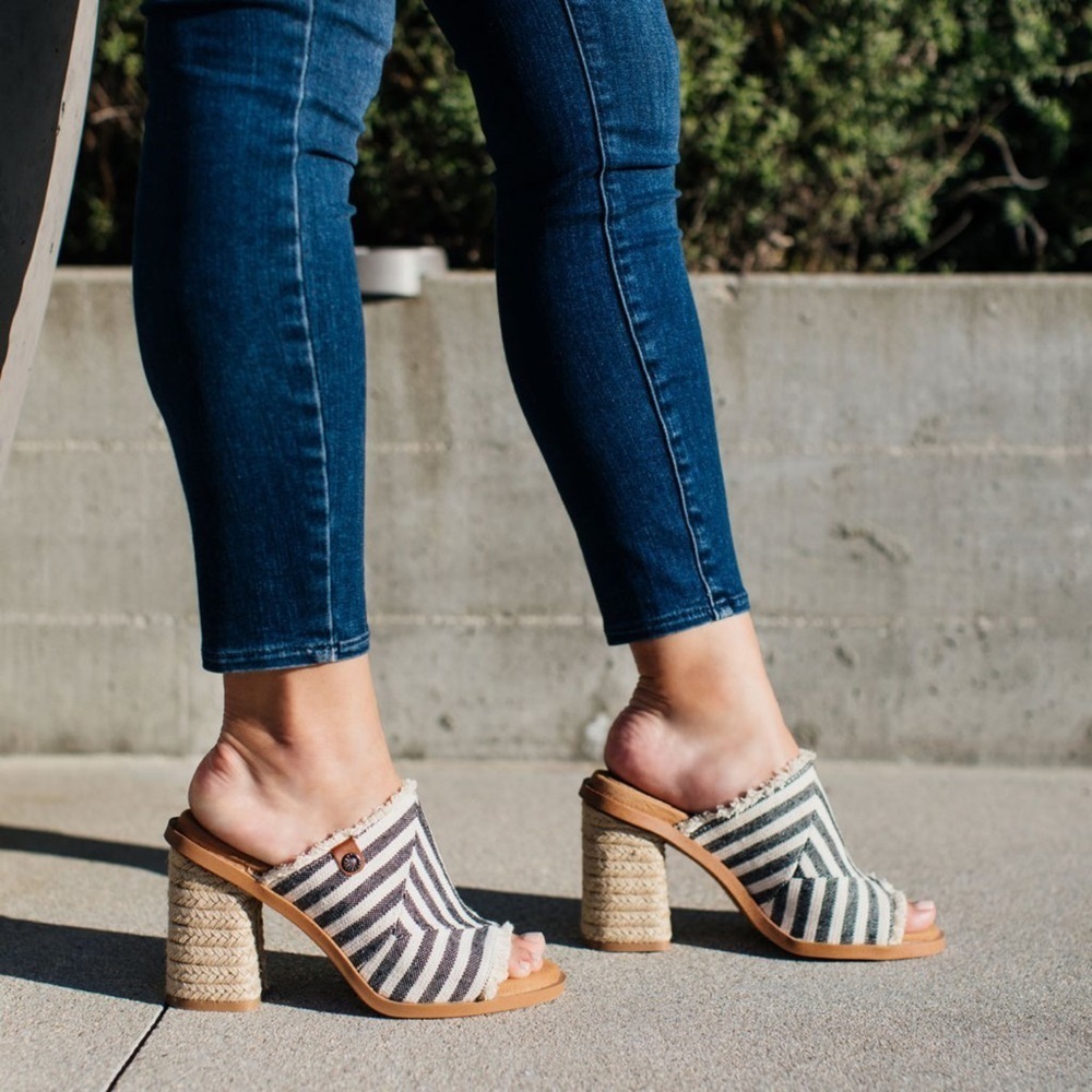Yellow Box Block Heels | Sandals - Picture 3 of 8